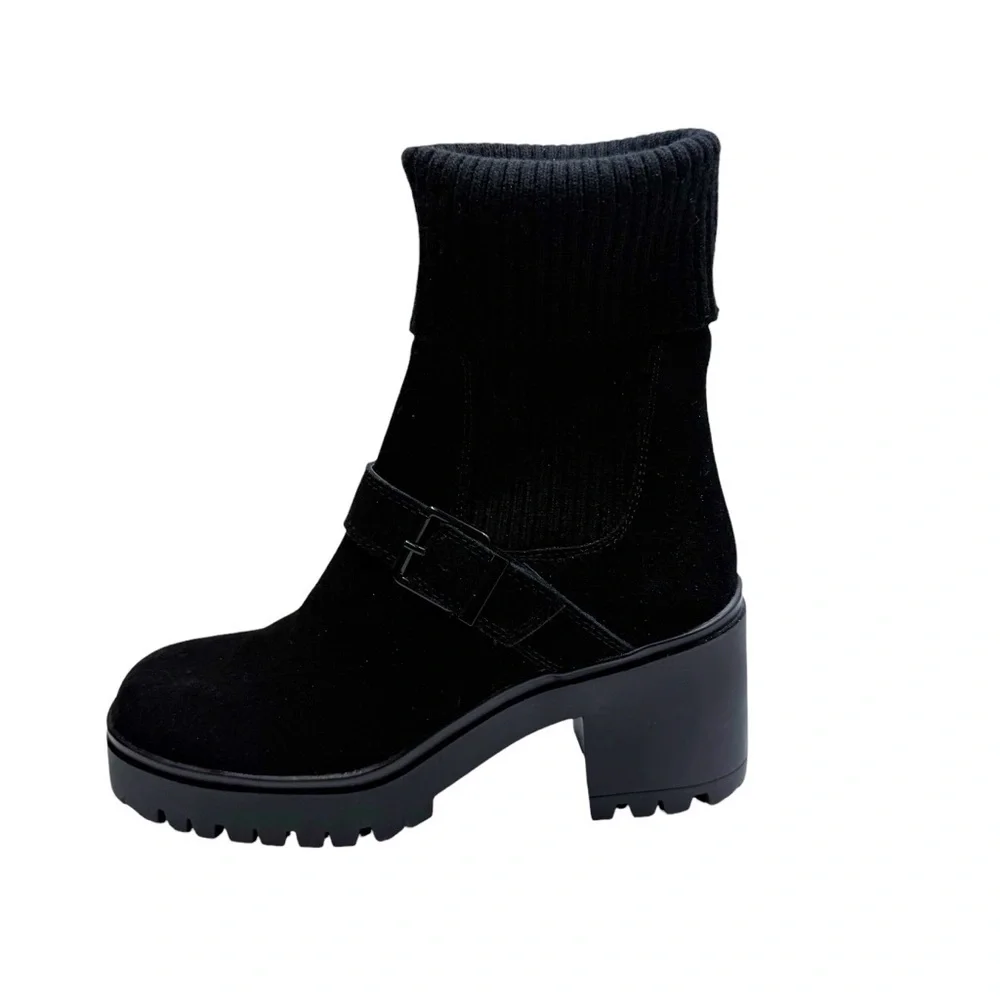 BLONDO Remi Waterproof Stretch Knit Lug Bootie 8 - Picture 7 of 10